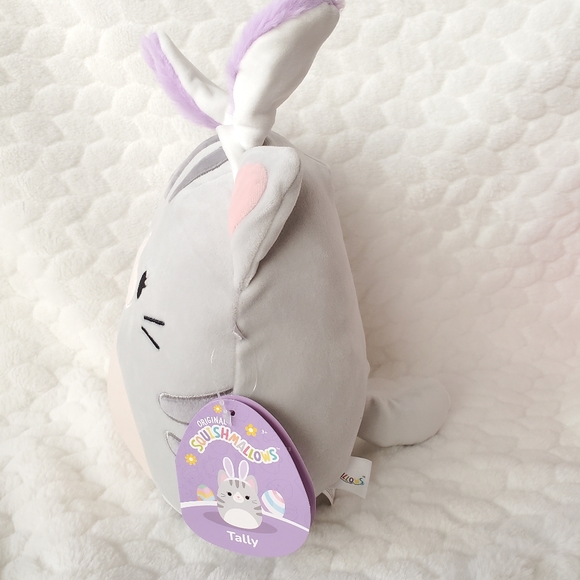 Tally the Cat with Bunny Ears Spring Easter Squishmallows 8 Inch BNWT - Picture 2 of 7